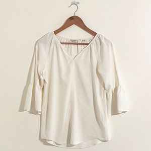 Orvis 100% Silk Washable Ivory Blouse